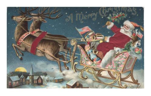 1909 Christmas postcard